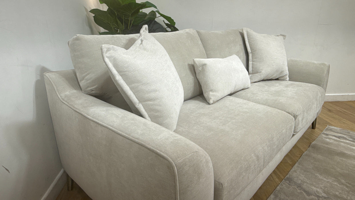 Sofology Hackney Fabric 4 Seater Memory Foam Seats in Lifestyle Dapple Marble Mix