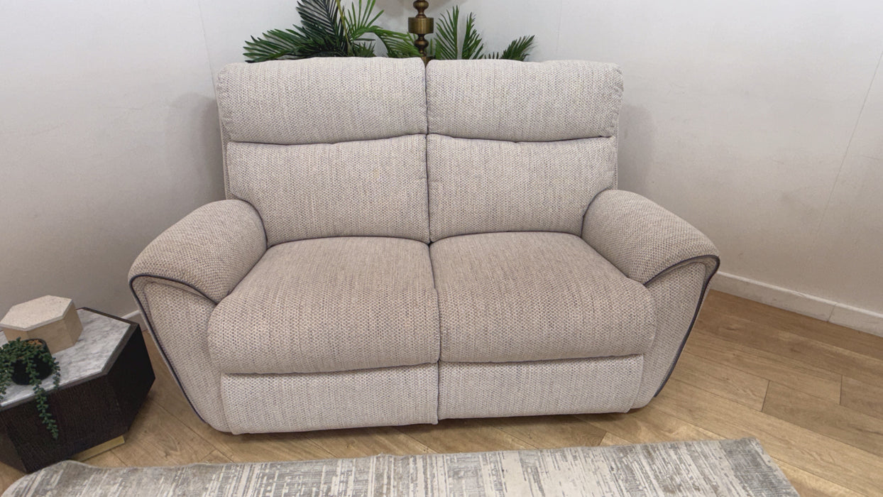 DFS Pittsburgh Fabric 2 Seater Power Recliner in Sky