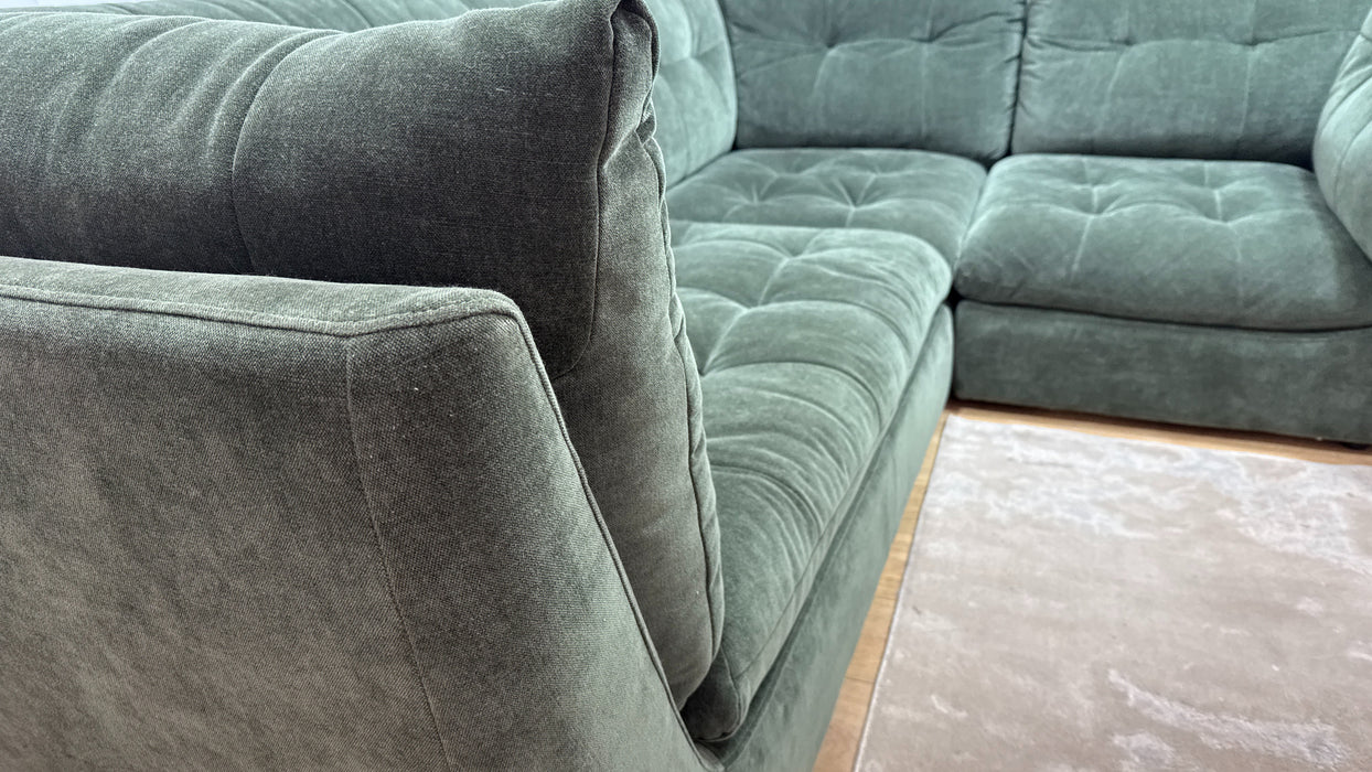 Sofology Cocoon Fabric 2 Corner 1 in Relaxed Chenille Pine