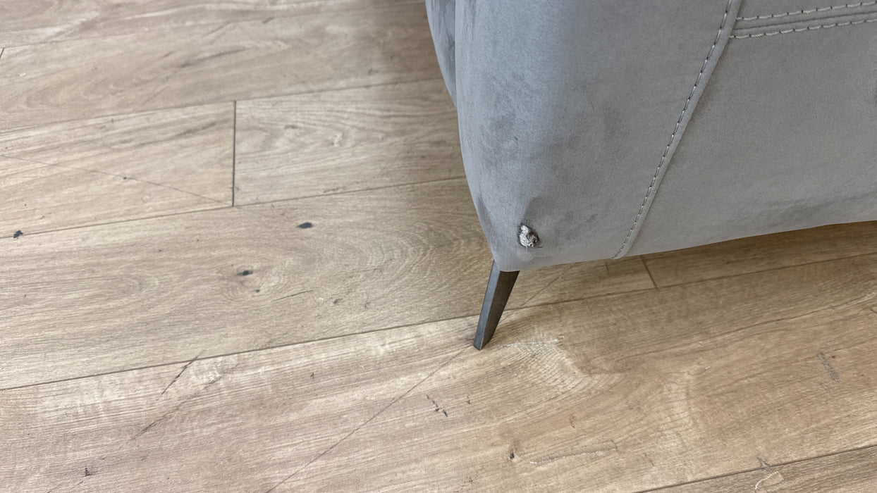 Sofology The Illinois 2 Corner 2 Fabric Recliner Sofa in Lifestyle Textured Charcoal