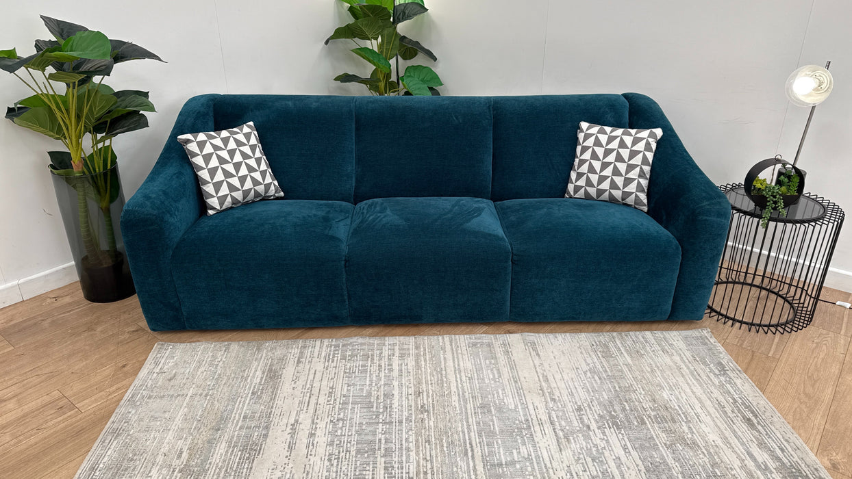 Sofology Bonbon Fabric 3 Seater in Bonbon Teal Mix