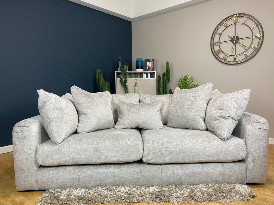 Westwood Fabric 3 Seater - Teddy Chenille silver ( WA2 )