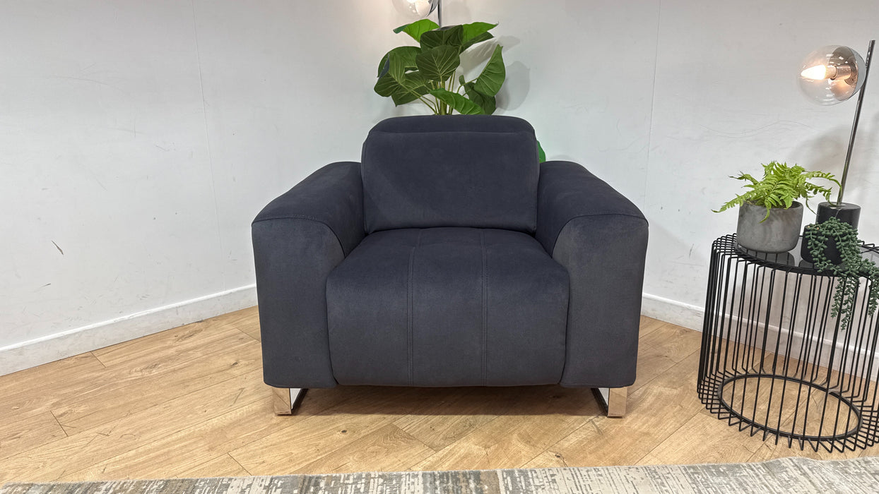 Sofology Marvella Fabric Chair in Lifestyle Flecked Anthracite