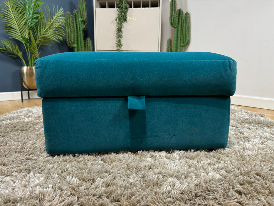 Finchley Storage Footstool Nordic Teal ( WA2 )