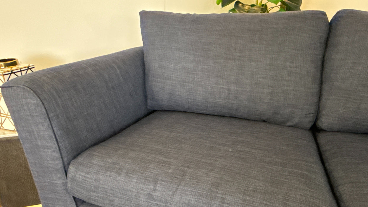 Sofology The Layla 3 Seater Fabric Sofa in Linoso Indigo/Ocean Mix