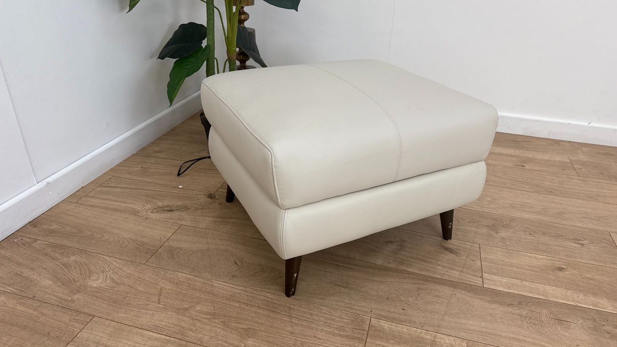 Sofology Adler Leather Storage Footstool in Trusty Matt Bone