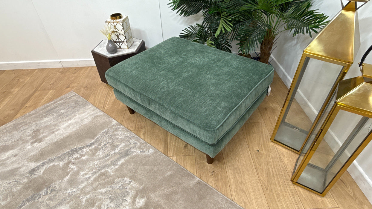 Sofology Cricket Combi Fabric Footstool in Nordic