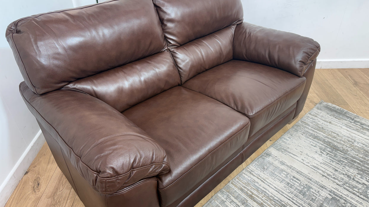 DFS Hawes 2 Seater Fabric Sofa in Chocolate