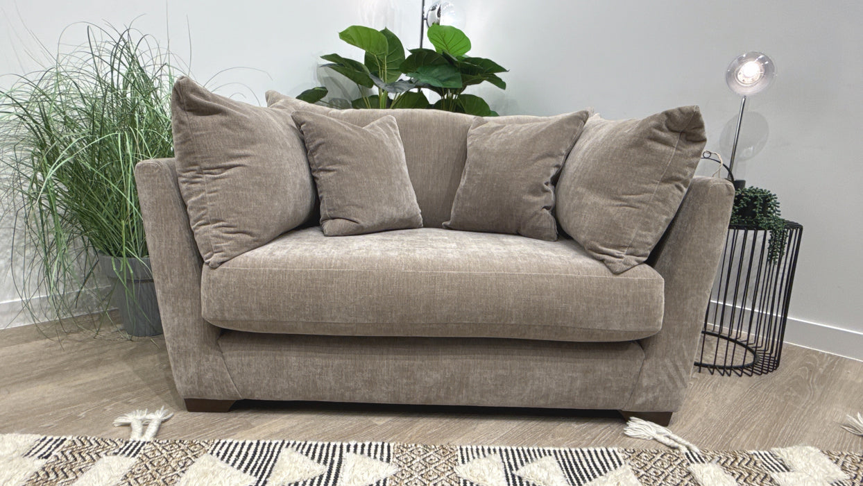 Sofology Tallulah Fabric Loveseat in Soft Chenille Wicker