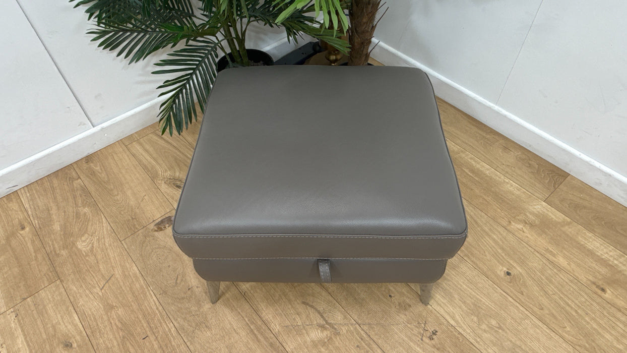 Sofology Illinois Storage Footstool in Trusty Soft Sheen Fossil Grey