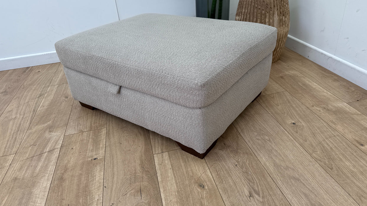 Sofology Tallulah Storage Footstool in Boucle All Over
