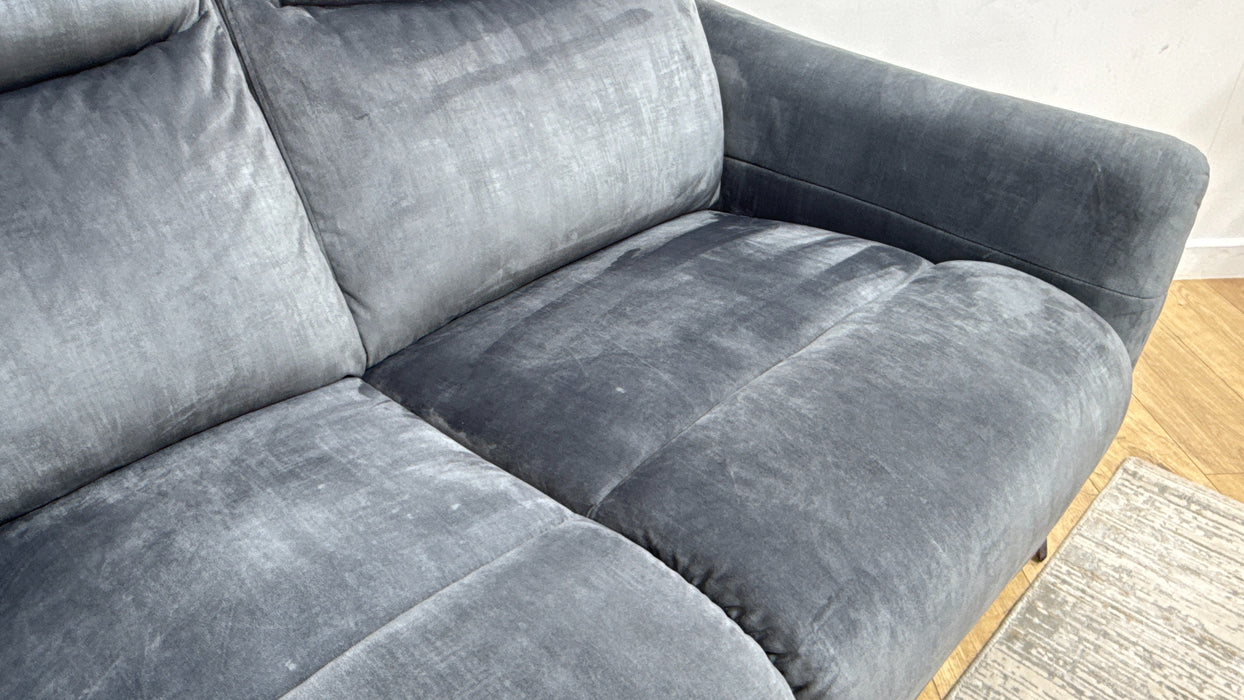 Sofology The Renato Fabric 2 Seater in Heritage Velvet Granite