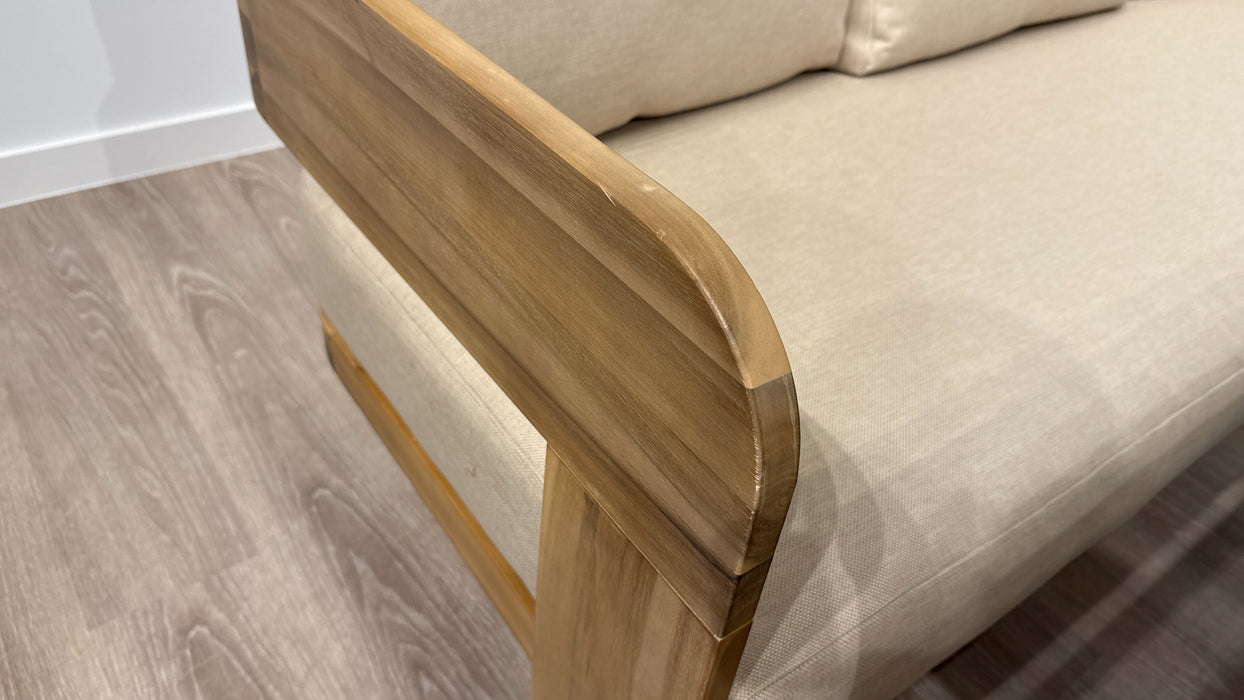DFS Formentera Garden Furniture Corner Sofa, Dining Table in Beige