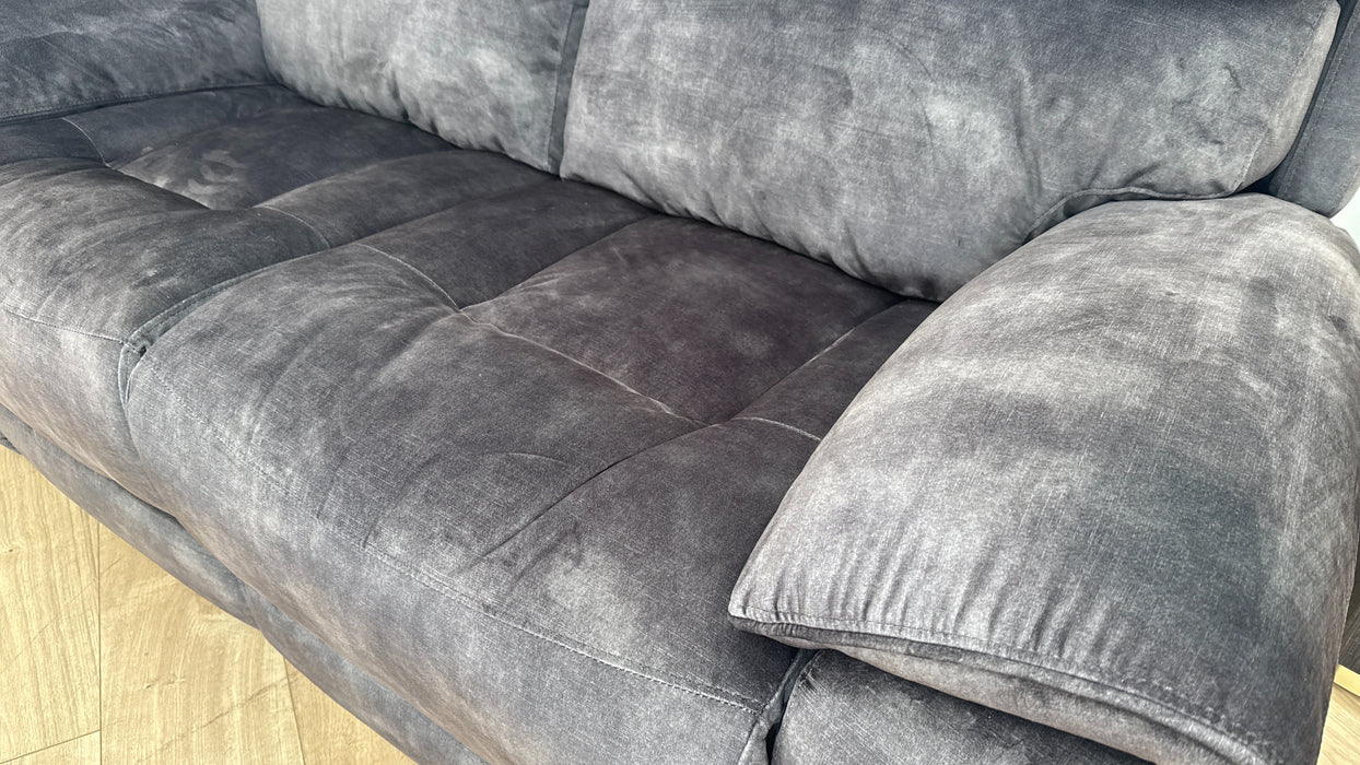 Sofology Radley Fabric Recliner 2 Seater in Decent Charcoal