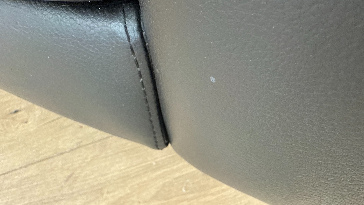 Sofology The Illinois Leather 3 Seater in Le Mans Black