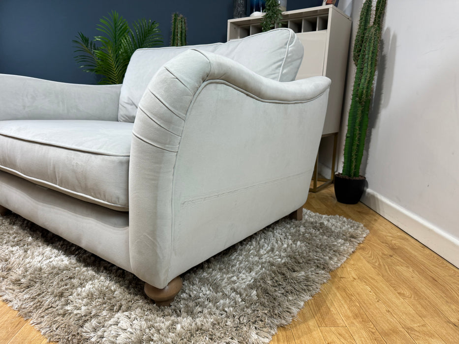 South Bank Odeon Velvet Grey Mix Love Seat (J27)