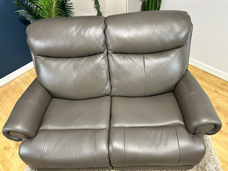 Benton 2 Seater - Urban Grey Leather Sofa (WA2)