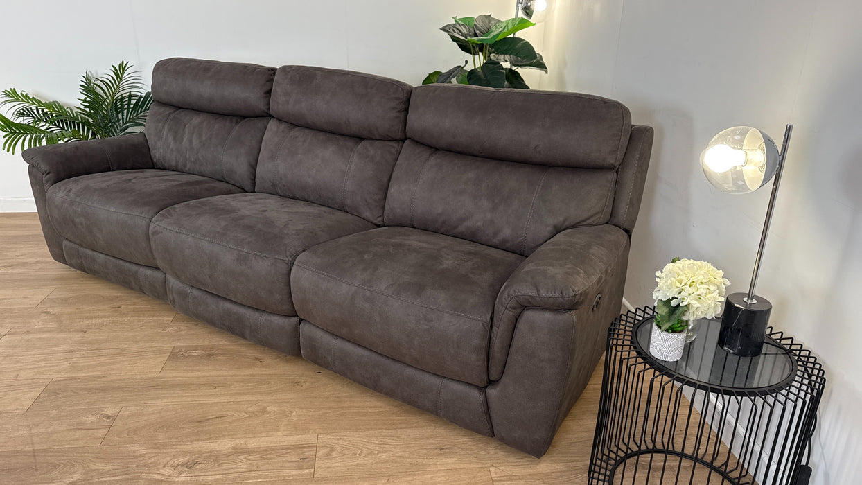 Ronan 3 Seater - Fabric Sofa - Brown