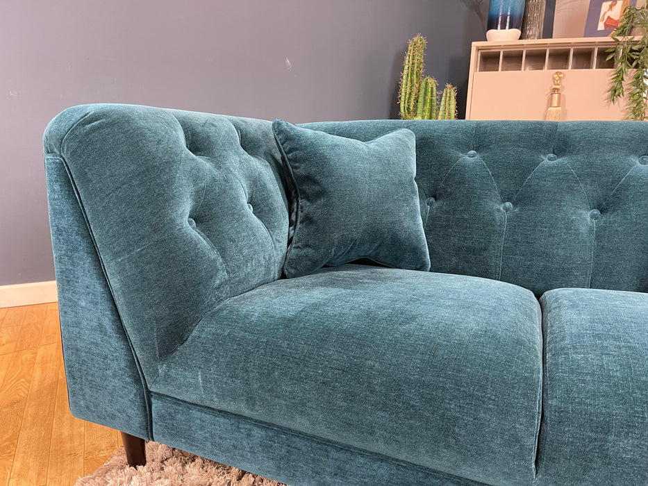 Bridgerton 2 Seater Fabric Aston Teal All Over (WA2)