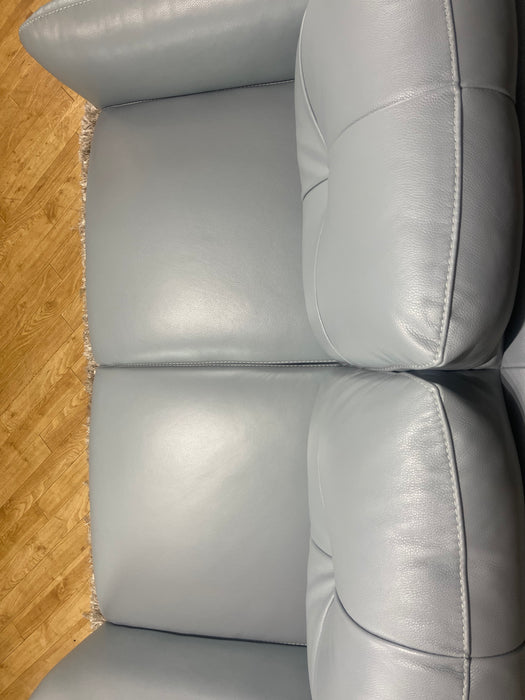 Mimi 2 Seater Sofa Le Mans Pearl Blue Leather (WA2)