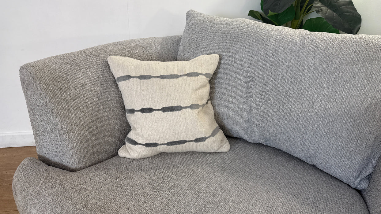 Sofology Chloe Fabric Loveseat Chair in Silver Mix