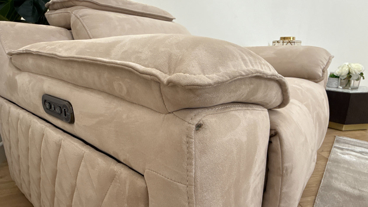 Sofology The Benz Recliner Chair in Lifestyle Plush Fabric Mink