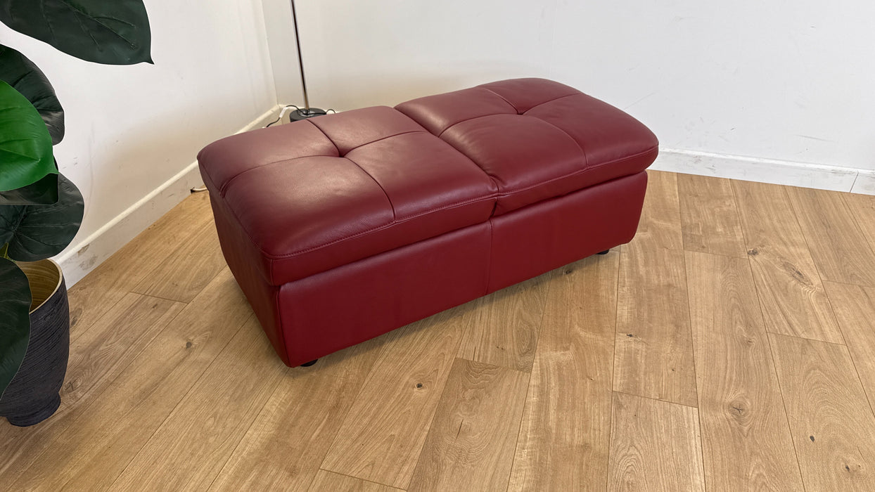 Missouri - Leather Footstool  -