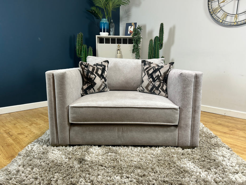 Titan Love Seat Marina Stone / Stone Mix Fabric (WA2)