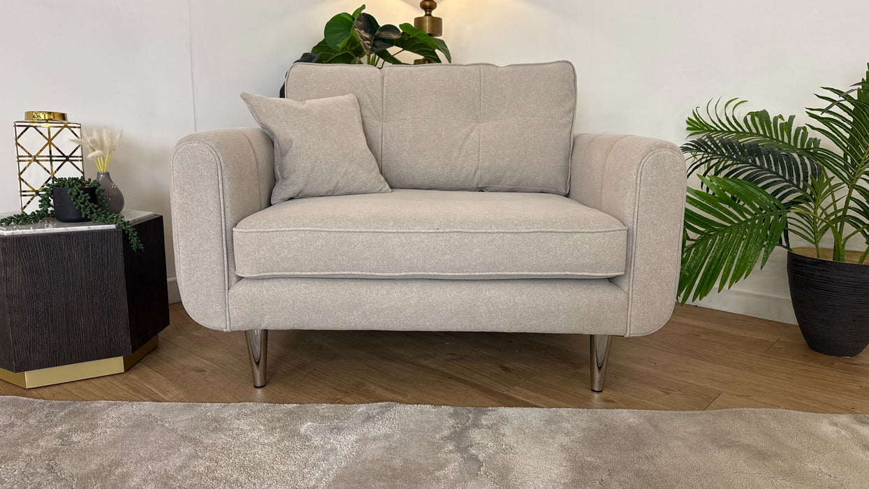 Sofology Islington Fabric Loveseat in Lifestyle Smooth Mink