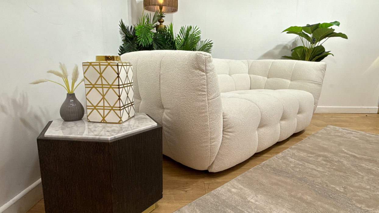 Sofology Lunar Fabric 2 Seater in Woven Boucle Linen