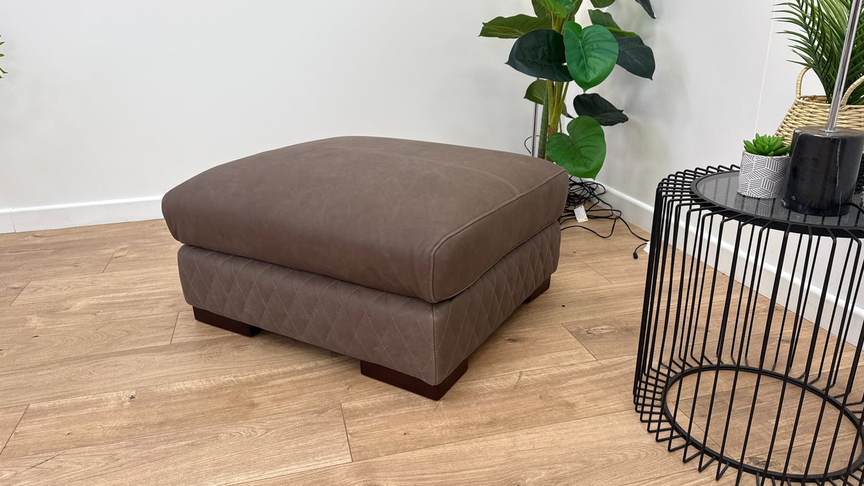 Firenze Designer Footstool - Leather