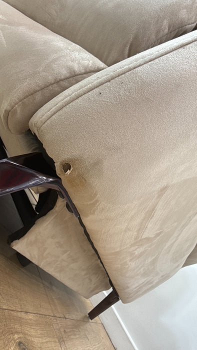 Sofology Missouri Fabric 1 Corner 3 Power Recliner/Headrest in Lifestyle Plush Mink