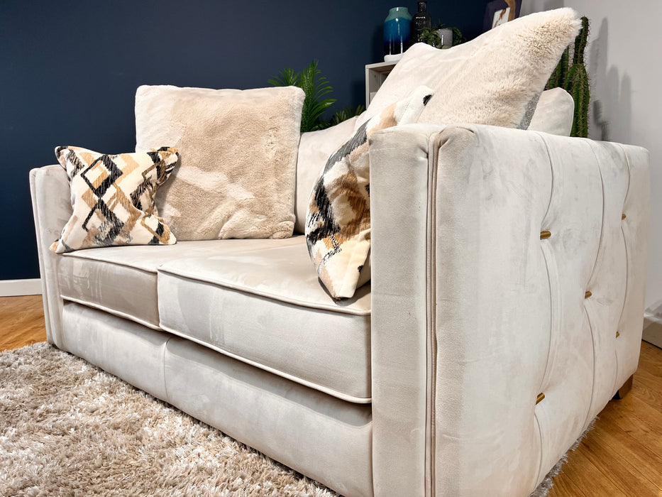 Titan 2 Seater Fabric Sofa FESTIVAL CREAM/NATURAL MIX (WA2)