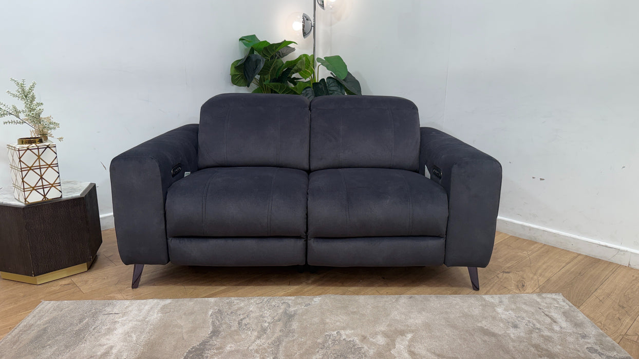 Sofology Allure Fabric 2 Seater Power Recliner & Power Headrest