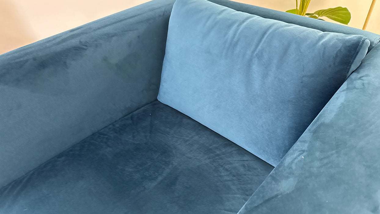 Sofology The Strand Fabric Chair in Matt Velvet Navy