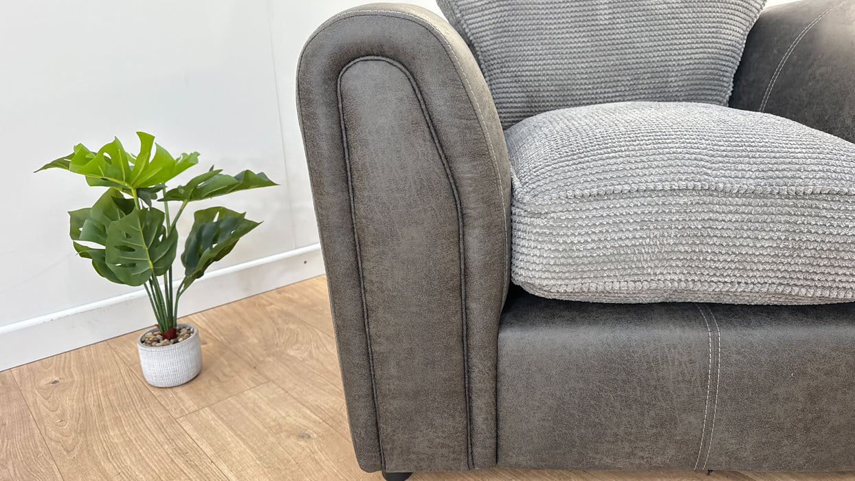 Warner 1 Seater - Fabric Chair - Charcoal