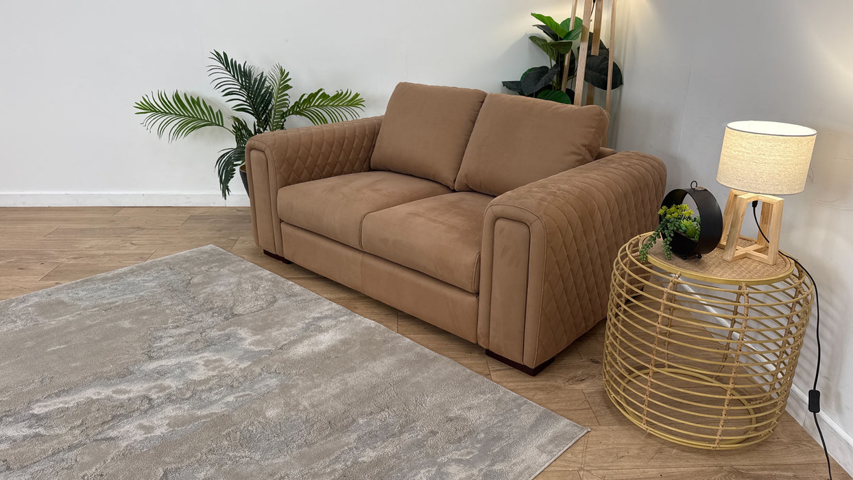 Sofology The Firenze Fabric 2 Seater in Lifestyle Nubuck Feel Fabric Camel