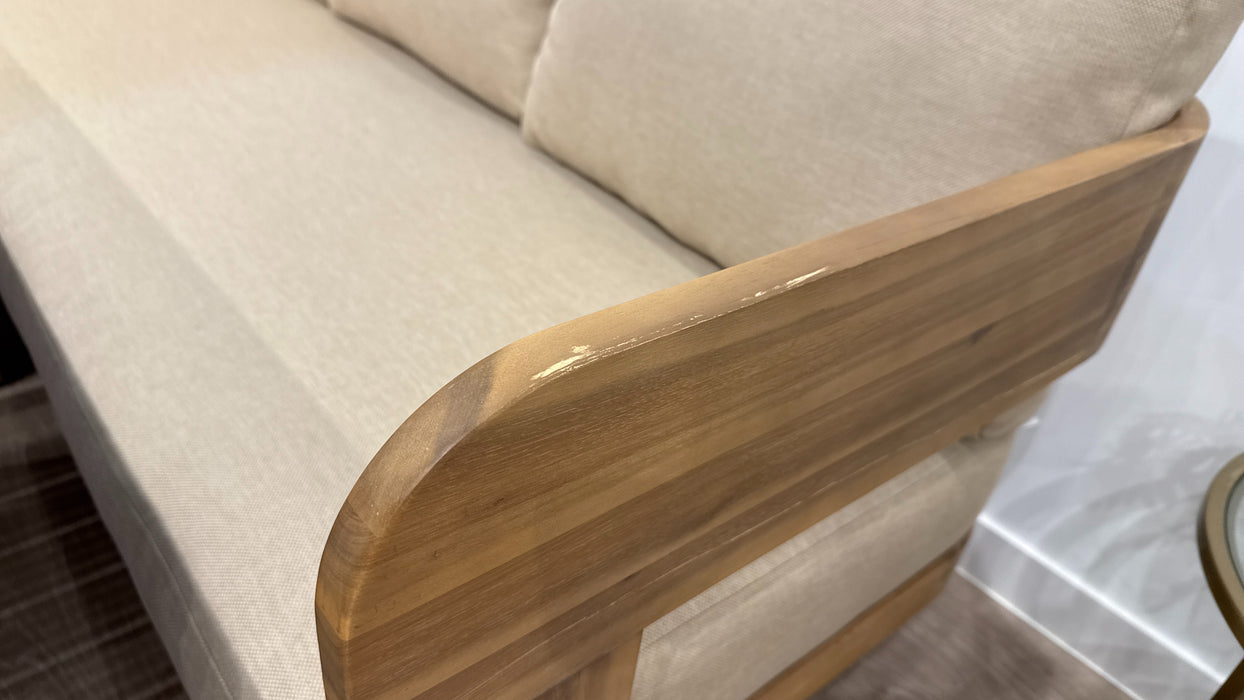 DFS Formentera Garden Furniture Corner Sofa, Dining Table in Beige