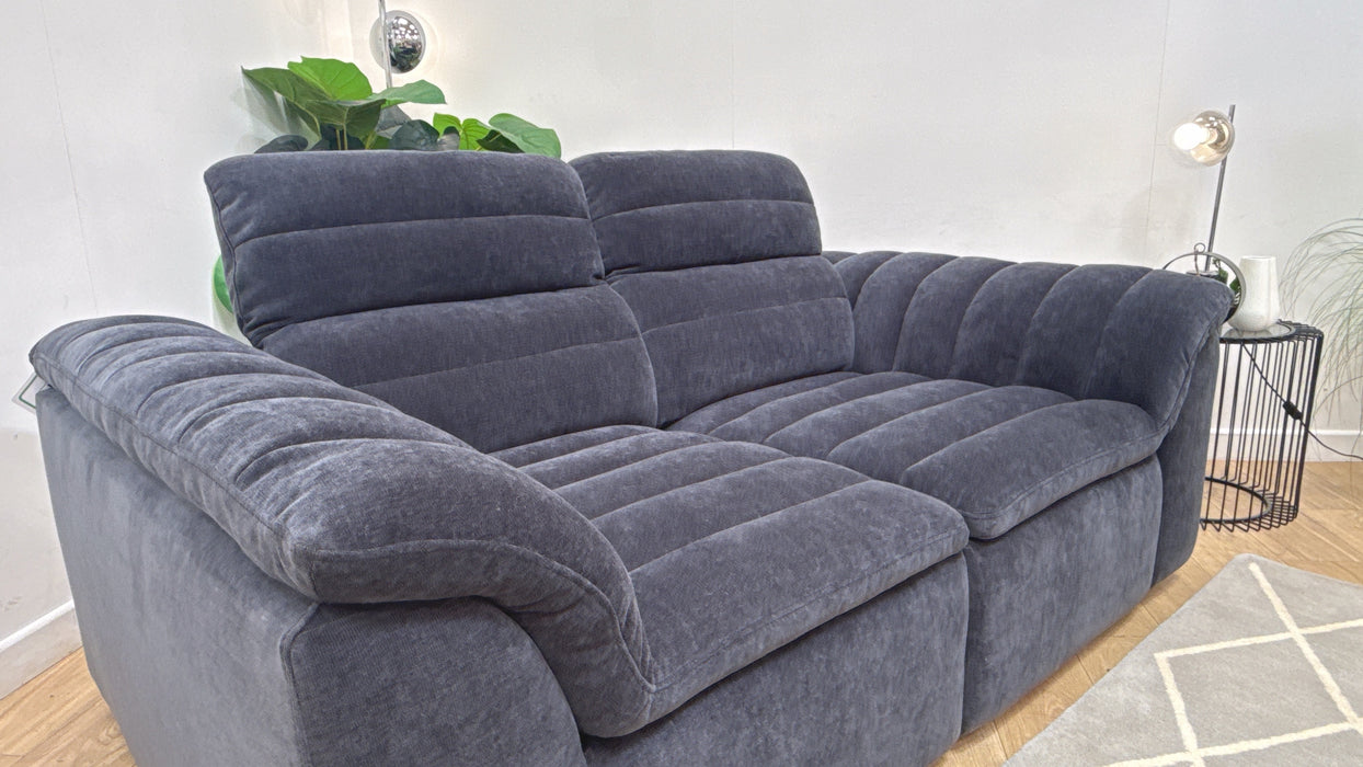 Sofology Olson Fabric 2 Seater in Relaxed Chenille Ink