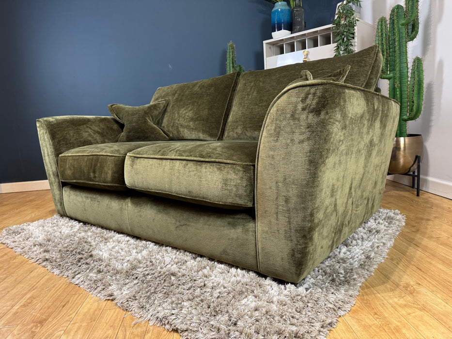 Newbury Fabric 2 Seater - Chenille Olive - ( WA2 )