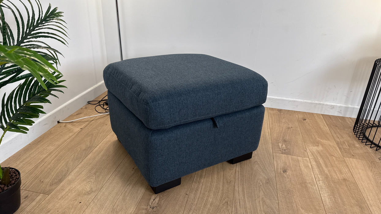 Hike Storage Footstool - Denim Blue