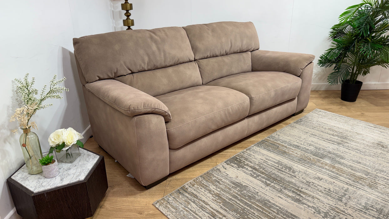 Sofology Santina Fabric 3 Seater in Lifestyle Mottled Latte