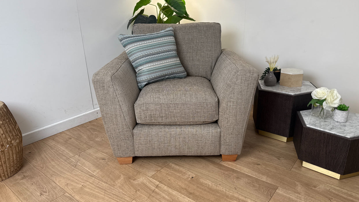 DFS The Sophia Fabric Chair in Mocha