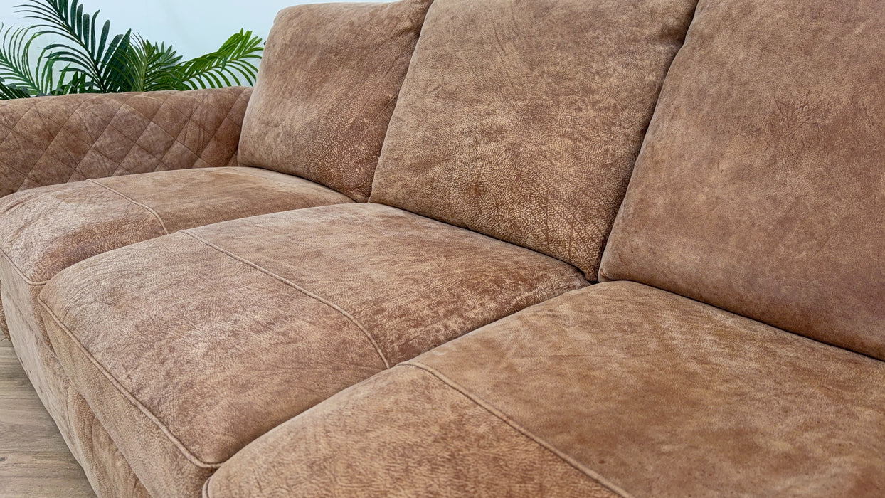 Mazzini 3 Seater - Leather Sofa - Utah Tan