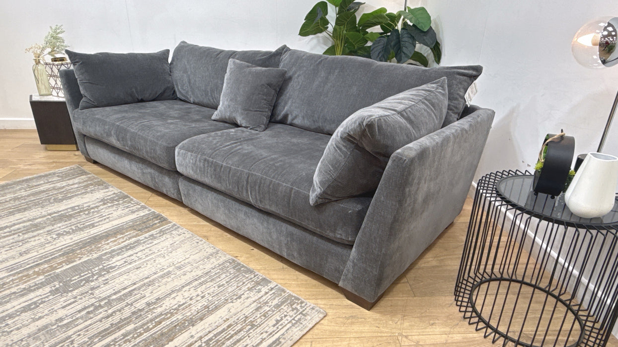 Sofology Tallulah Fabric 4 Seater Split in Soft Chenille Slate