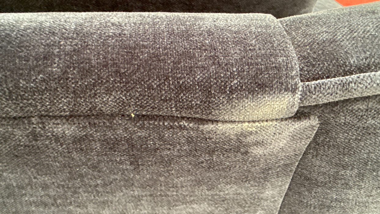 Sofology Mayfair Fabric 3 Seater Foam Seats in Soft Chenille Navy/Navy Mix