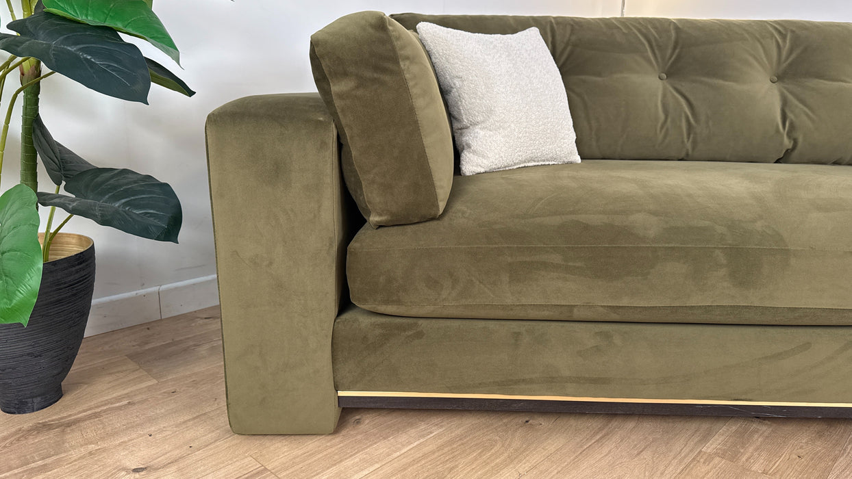 Brompton Grande Sofa - Olive