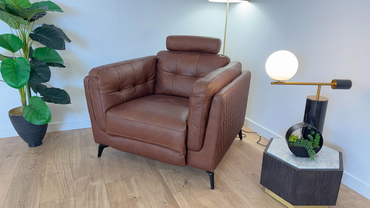 Muse Chair - Leather Power Reclining Sofa - Espresso