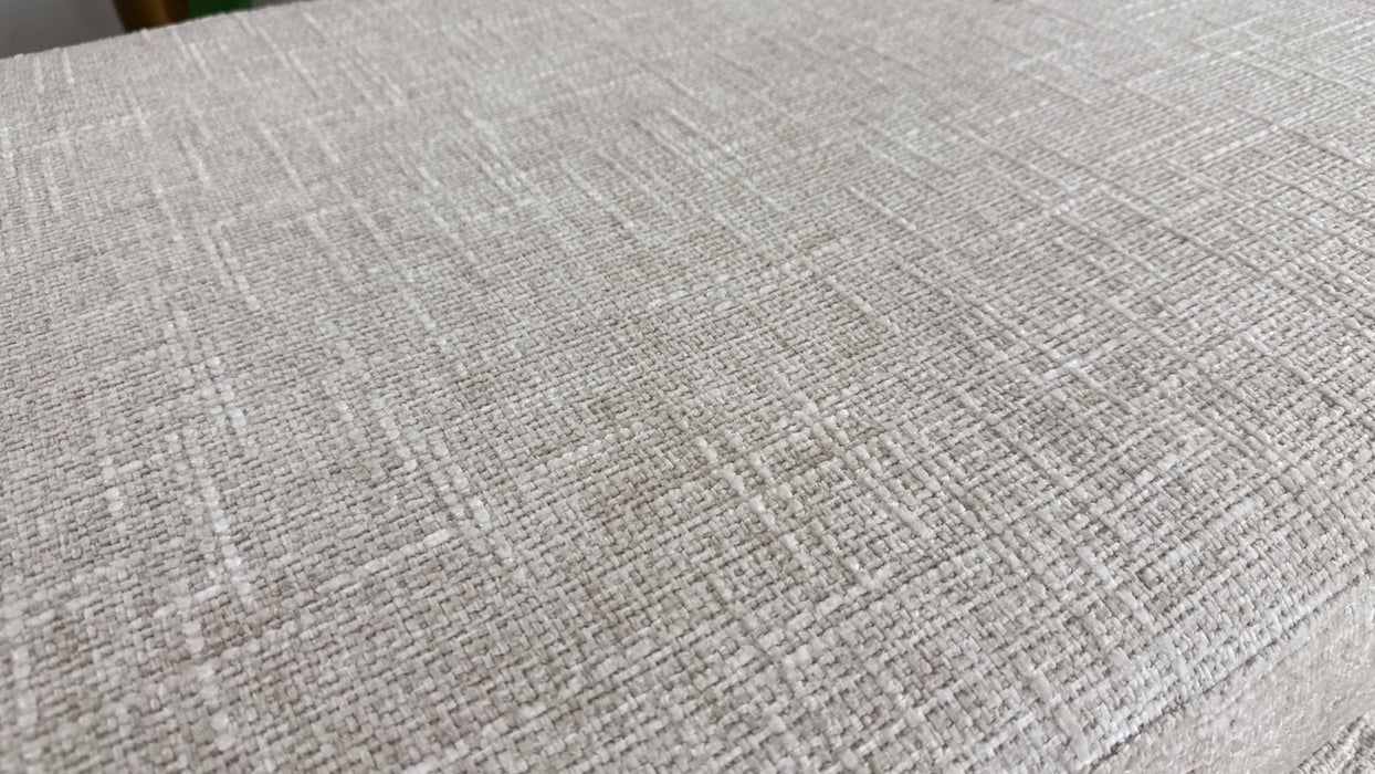 Sofology Cove Fabric Large Storage Footstool in Artisan Chenille Ecru