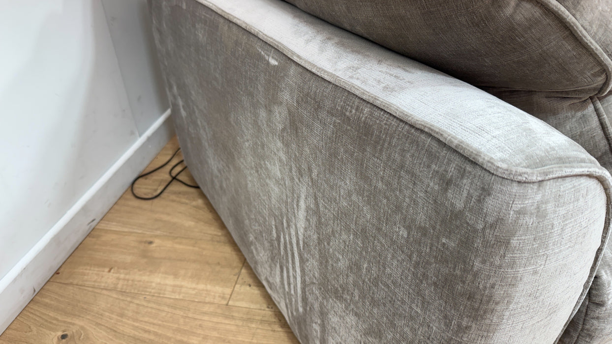 Sofology Georgio Fabric Loveseat Feather Flex Seat in Luxe Chenille Stone
